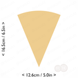 1-8_of_pie~6.5in-cm-inch-cookie.png Slice (1∕8) of Pie Cookie Cutter 6.5in / 16.5cm