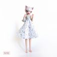 DSC09709.jpg BJD Doll stl 3D Model for printing Moony Cat Furry Anthro Ball Jointed Art Doll 35cm 20cm