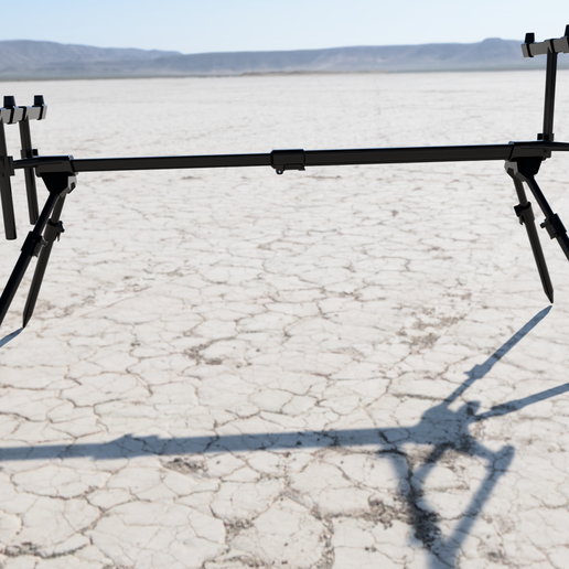 🎏 Rod holder (Rod Pod) - Carp Fishing・ 3D File for 3D printing・Cults