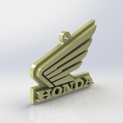 Honda (1).png Free STL file Key ring HONDA・Model to download and 3D print