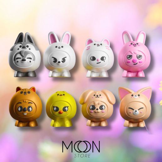 🎭 SKZOO Stray Kids Chibi Figures・ STL File for 3D printing・Cults