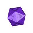 D20 - Space Invaders.stl D20 - Space Invaders Alien Symbol Logo