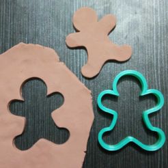 MAN_2.jpeg STL file Set x3 cookie cutter / christmas / christmas / cookies / tree / home / gingerbread man・3D printing design to download