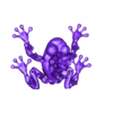 ARTICULATED crystal frog EXP.stl Frog Flexi Articulated Crystal Frog - seperate parts + single 3mf