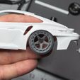 Brixton TR05 Forged aero 3pcs rims With Advan tires for diecast and scale models