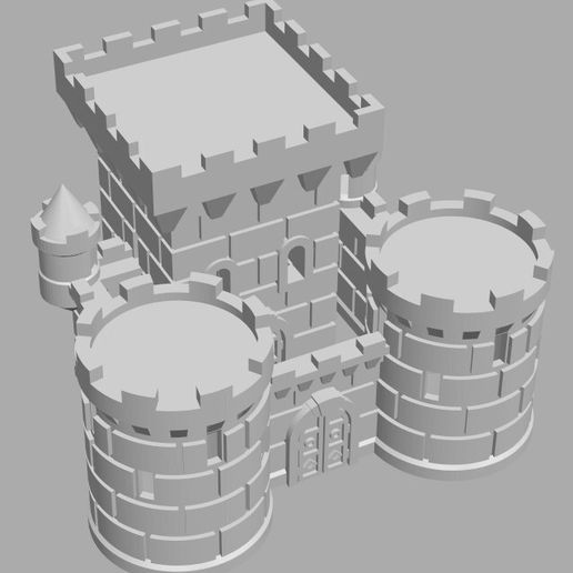 STL file mini castle (mini fortress) 🏰 ・3D printable design to download ...