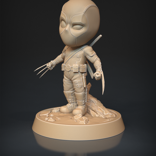 CHIBI DEADPOOL 3D model