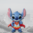stitch-superman.png Stitch Superman – Versión Chibi Héroe