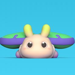 Cod234-Luna-moth-1.png Archivo 3D Polilla Luna・Idea de impresión 3D para descargar