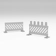 fence.jpg Road works pack - Asphalt roller kit and construction accessories H0 scale