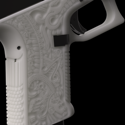 4d82b856518d4289b4ff374a86a4e8e5.png STL file glock 26 aztec stipple・Model to download and 3D print