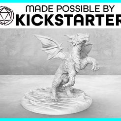 Dragonling_Action_Ad_Graphic-01-01.jpg Free STL file Dragonling - Action Pose - Tabletop Miniature・3D printing model to download