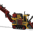 Yellow-Sugar-Cane-Harvester-2.png Yellow Sugarcane Harvester With Movements