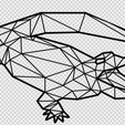 jacare.png Animals Geometric 2d - 34 Models Wall