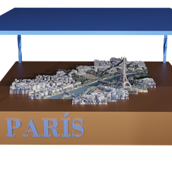 PARIS-FRONT.png Archivo STL Maqueta París | Paris mockup・Objeto imprimible en 3D para descargar, Rauul19