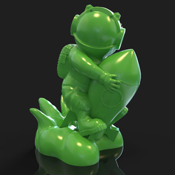 untitled.558.png STL-Datei Ein Astronaut fliegt auf einer Rakete.・3D-druckbares Design zum Herunterladen