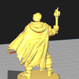 Warrior-2.png Torchlit Hero STL Miniature - Fantasy Warrior for Tabletop RPGs