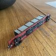 7b239efa-6dfb-4d57-8cb0-73c31ed049e5.JPEG HO Scale 75ft Flatcar Freight Train car with a Pipe Load