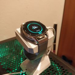 photo_2021-02-02_15-28-41.jpg STL file Huawei Watch GT2 Stand Low Poly・3D printer model to download