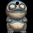 Cute-Alien-Baby-Key-Chain-1.jpg Cute Alien Baby Relief, Key Chain ,  Pendant STL file for 3d printing or CNC