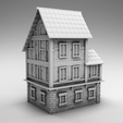 3.png Dark Middle Ages Architecture - two story home