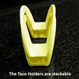 b33bde90901d27dd591e65c12e007fa2_display_large.jpg Archivo STL gratis Soporte para tacos - Se vuelca para facilitar el llenado / La base plana mantiene al tacógrafo en posición vertical cuando se sirve.・Diseño imprimible en 3D para descargar