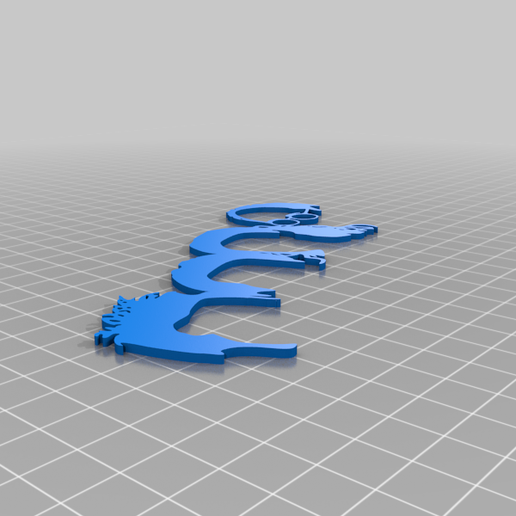 Small seinfeld wall art, silhouette of main characters 3D model