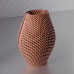 vase_0106_shell_vase_01_a.jpg Archivo STL Jarrón 0106 - Jarrón concha・Diseño para descargar y imprimir en 3D