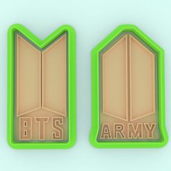 11.jpg Файл STL Резак для печенья ARMY BTS, ARMY- BTS, резак для печенья ARMY・Модель для печати в 3D скачать