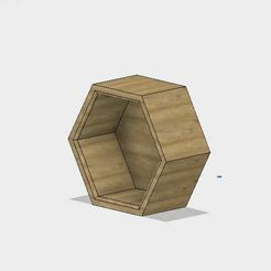 Capture3.JPG Archivo STL gratis Estantería de nido de abeja・Diseño de impresión 3D para descargar
