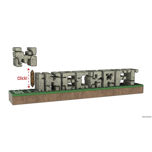 Minecraft_logo_click01.jpg Minecraft 3D logo