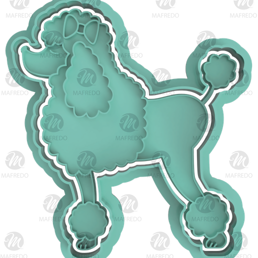 🐩 BARBIE POODLE CUTTER FOR COOKIES AND FONDANT・ STL File for 3D