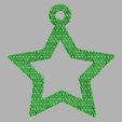 61.png Hollow christmas star X76