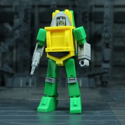 Brawn_1X1_1.jpg Free STL file G1 Transformers Brawn・3D print design to download