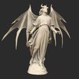 AngelicDemonStatue.jpg Winged Angelic Demon Statue