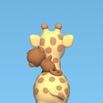 Cod1377-Giraffe-With-Monkey-4.png Giraffe with Monkey