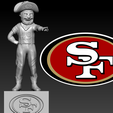 4554.png NFL - San Francisco 49ers football mascot statue - 3d Print