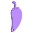 Pepper.stl LLAVERO DE FRUTAS - LLAVERO DE VERDURAS