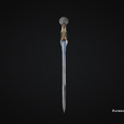 Medieval-Obi-Wan-Sword-3.png Bartok Medieval Obi-Wan Ep 3 Lightsaber Sword - 3D Print Files