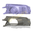 10.png Mitsubishi Lancer Evolution 1 2 3 Front Left Headlight Intake Big Opening