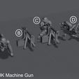 28 mm UK Machine Gun WW1 UK Squad - Wargame - 28mm - Files Pre-supported - Files Test Printed.