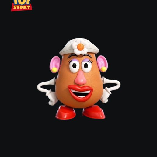 🎬 Señora cara de papa Toy Story・Archivo STL para Impresión 3D・Cults