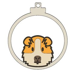 Bola-navidad-cobaya.jpg Fichier STL Boule de Noël cochon d'Inde cobaya design・Modèle imprimable en 3D à télécharger