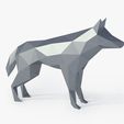 low poly wolf_View050015.jpg Low Poly Wolf