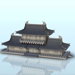 16.jpg STL file Asian palace with floor 23 - China Asia Japan Warhammer Age of Sigmar・Template to download and 3D print, Hartolia-Miniatures