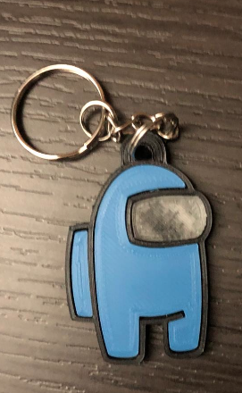 Among Us Azul.png Keyrings Among Us