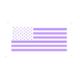 white.stl 4 color American Flag on a 1 color printer