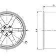 OZ-Racing-Ultraleggera-Drawing.jpg OZ RACING ULTRALEGGERA RIMS FOR DIECAST 1 : 64 SCALE