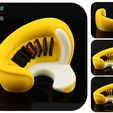 il_fullxfull.5966080882_pvuf.jpg Game Card Holder Banana Sofa by Cobotech, Game Card Organizer, Desk/Home Decor, Cool Gift