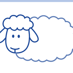 رسم-خروف-4.png STL file sheep cutter and stamp 3・3D printer model to download